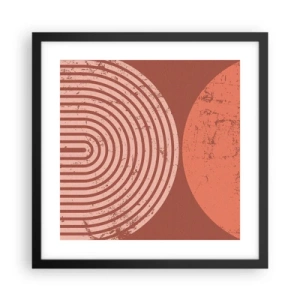 Affisch i svart ram - Nära relation - 40x40 cm