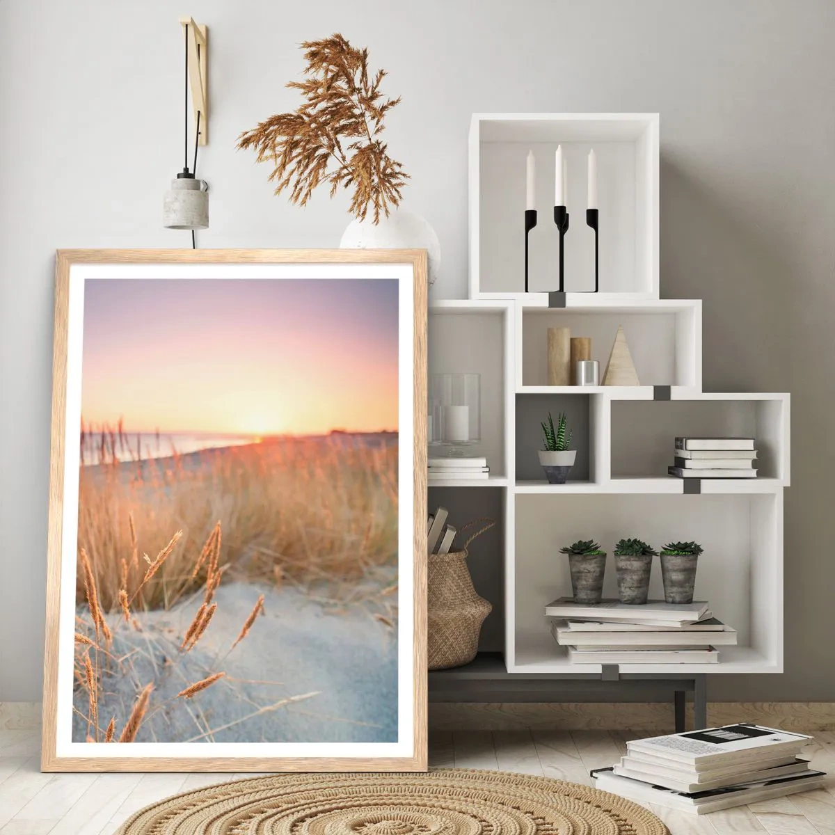 Affisch i ram av ljusek - Östersjövaggvisa - 61x91 cm