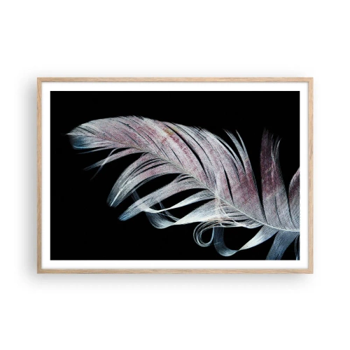 Affisch i ram av ljusek - Tänk på smekning - 100x70 cm