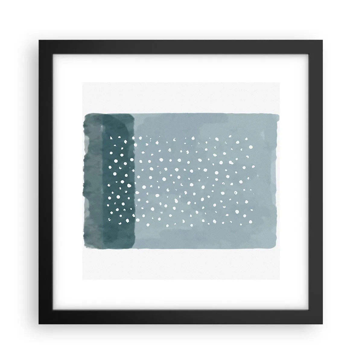 Affisch i svart ram - Uppstådda ur det blåa - 30x30 cm