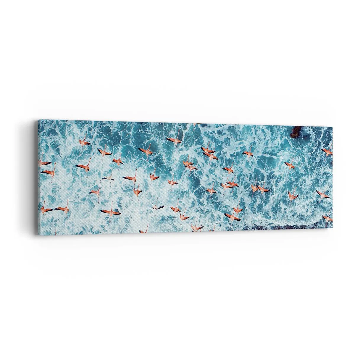 Canvastavla - Bild på duk - Kustparad - 90x30 cm