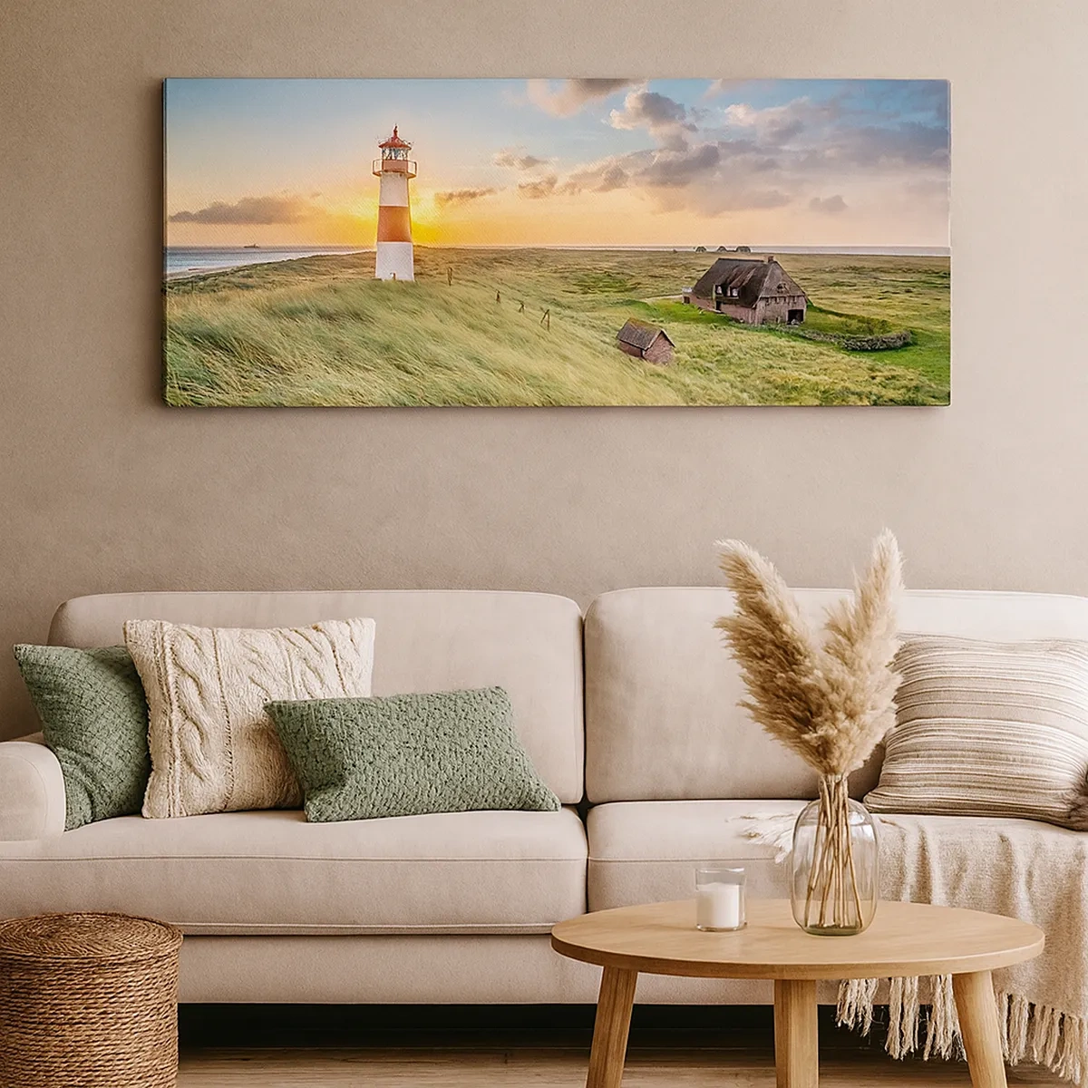 Canvastavla - Bild på duk - Mellan vågorna - 30x30 cm