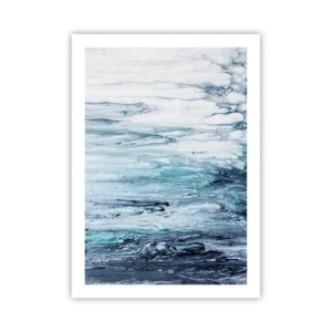 Affisch - Blåa istappar - 50x70 cm