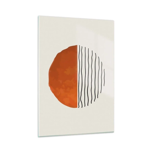 Glastavla - Bild på glas - I japansk stämning - 50x70 cm