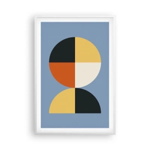 Affisch i vit ram - Titta och räkna - 61x91 cm