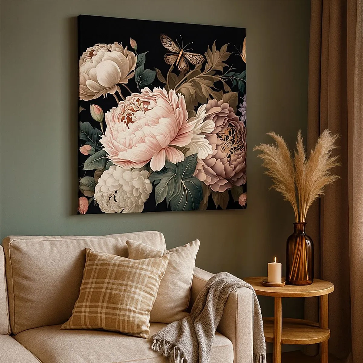 Canvastavla - Bild på duk - I barockstil - 30x30 cm