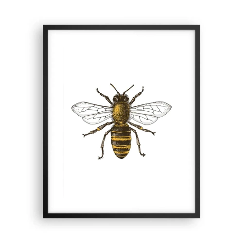 Affisch i svart ram - Vackert och bra - 40x50 cm