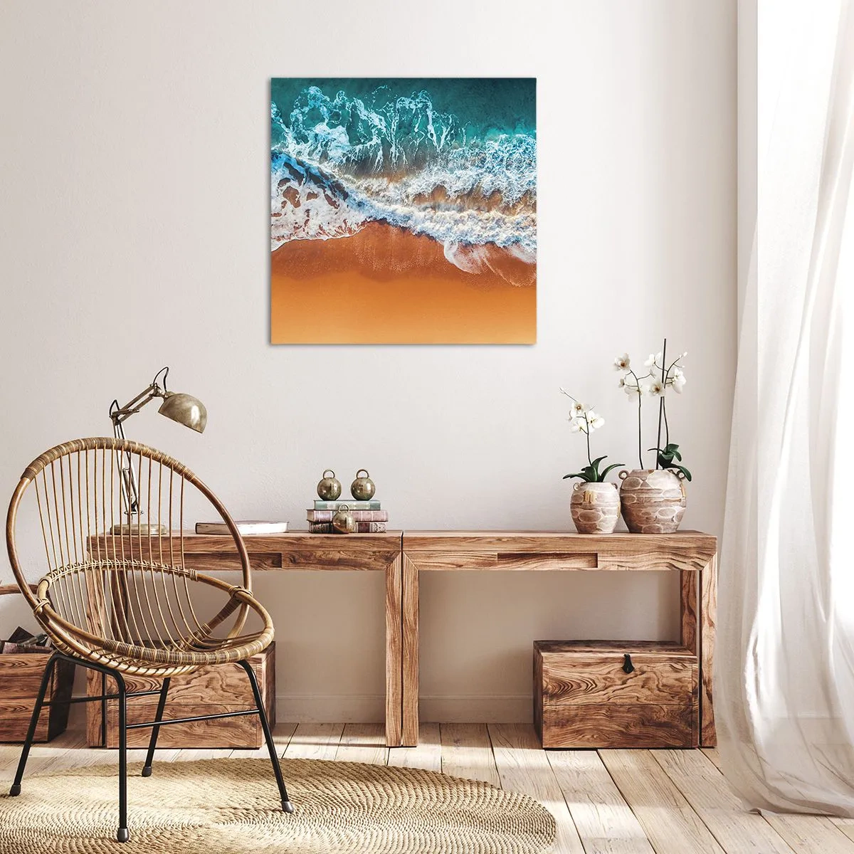 Canvastavla - Bild på duk - Alltid i par - 30x30 cm