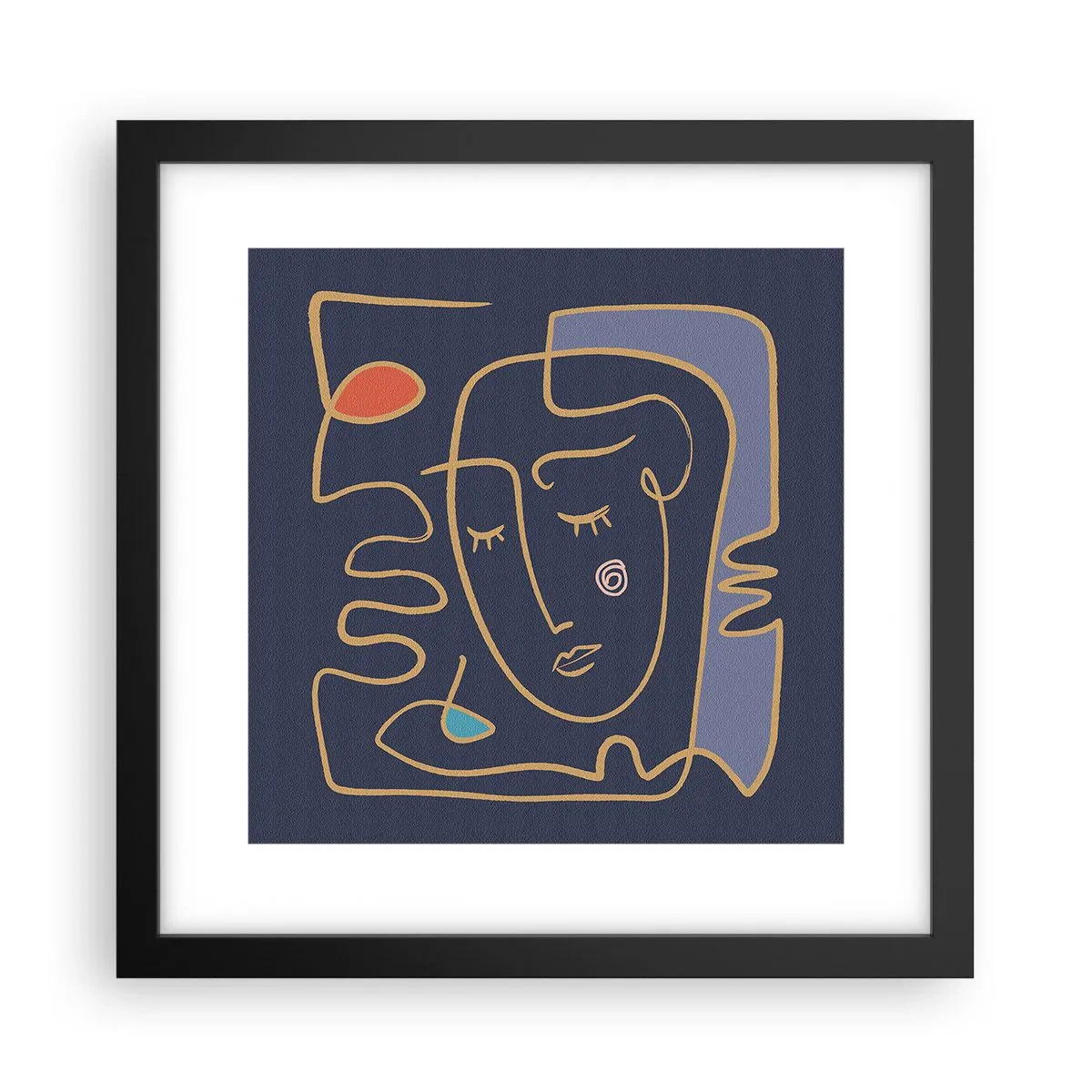 Affisch i svart ram - I drömmarnas värld - 30x30 cm