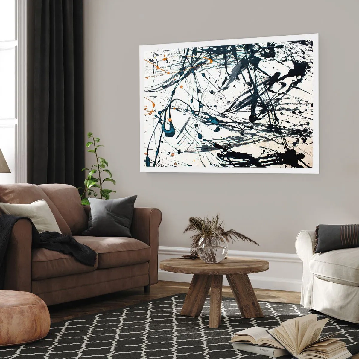 Affisch - Expressionistisk abstraktion - 100x70 cm