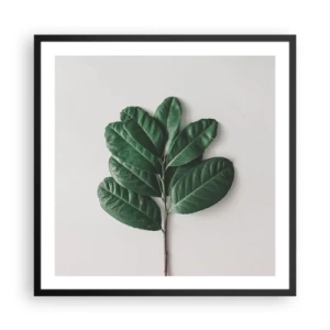 Affisch i svart ram - Själva naturens bild - 60x60 cm
