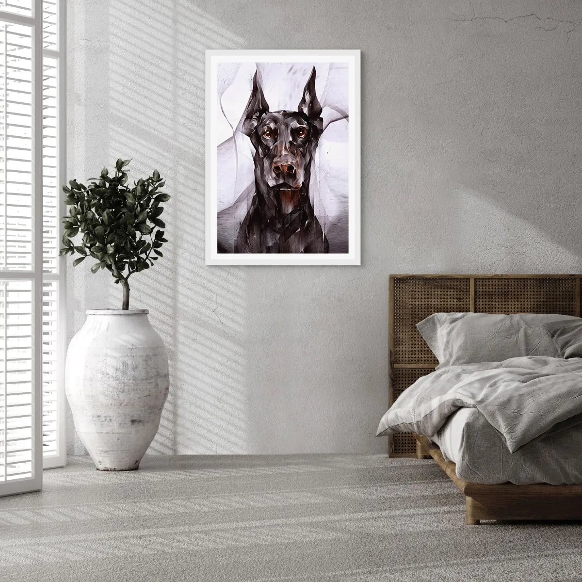 Affisch i vit ram - Rasren - 70x100 cm