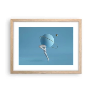 Affisch i ram av ljusek - Och planeterna blir galna - 40x30 cm