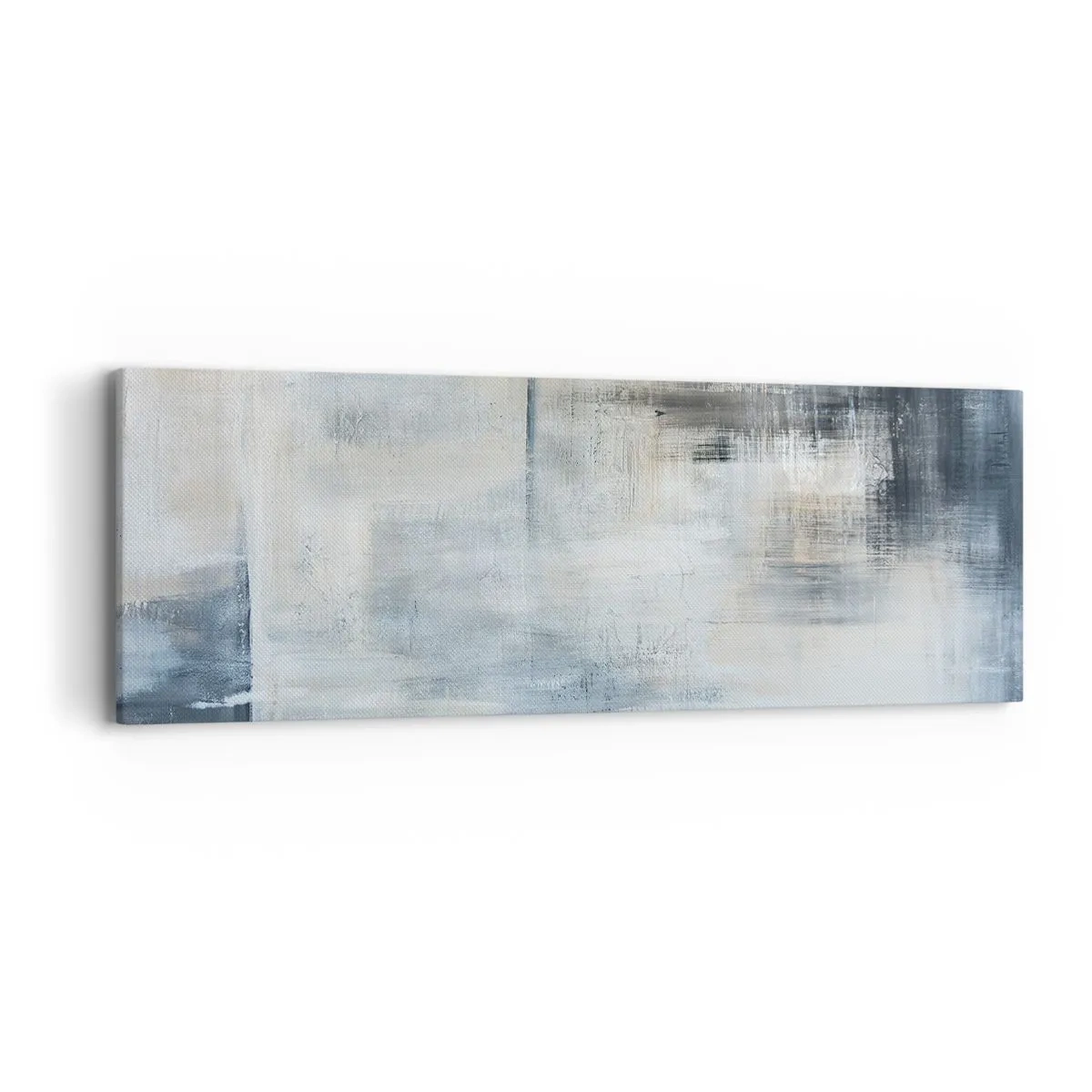 Canvastavla - Bild på duk - Bakom en blå slöja - 90x30 cm