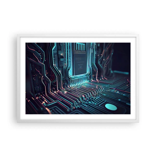 Affisch i vit ram - Så här tänker jag... - 70x50 cm