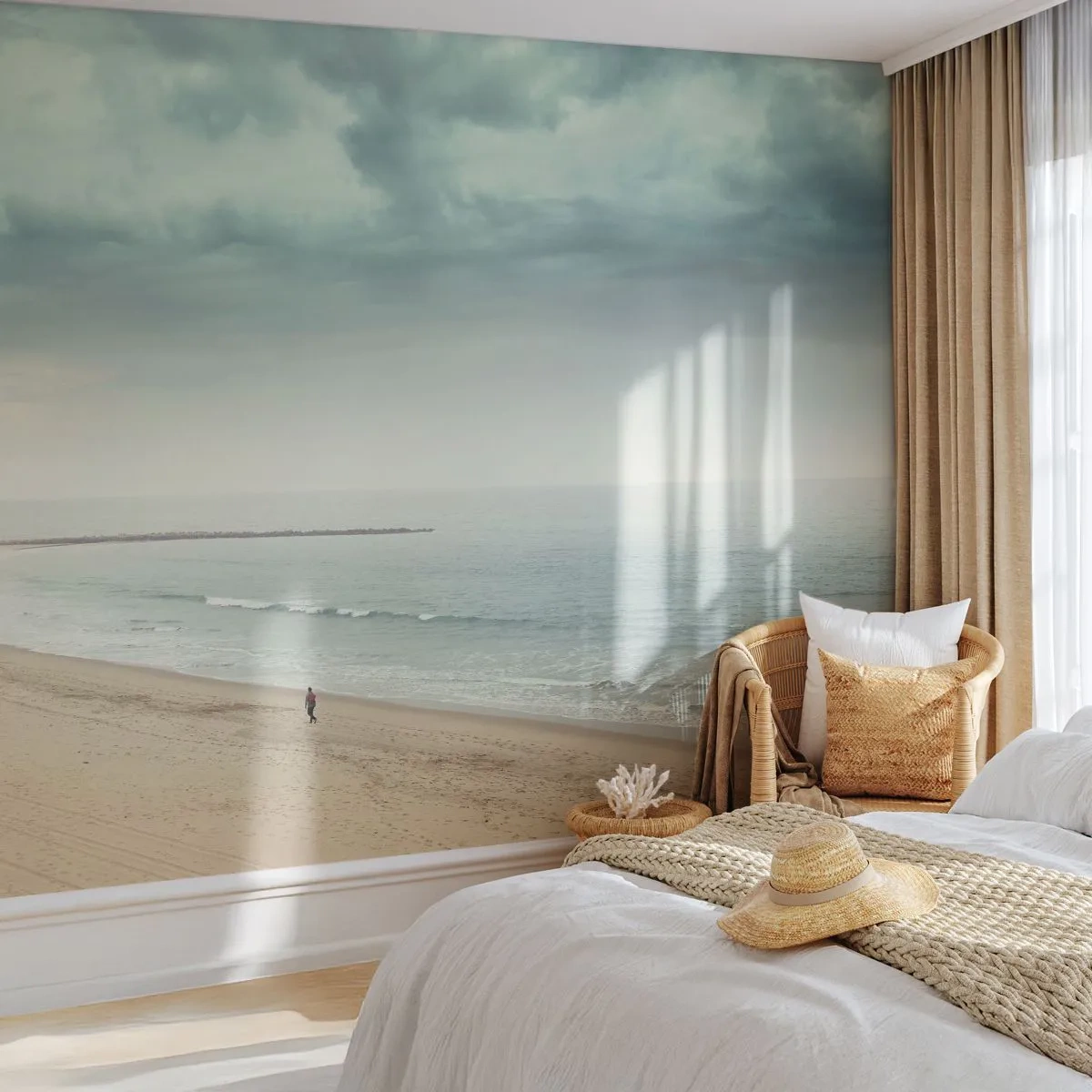Fototapet Standard Eco - På jakt efter frid - Hav, Strand, Gå - 350x256 cm