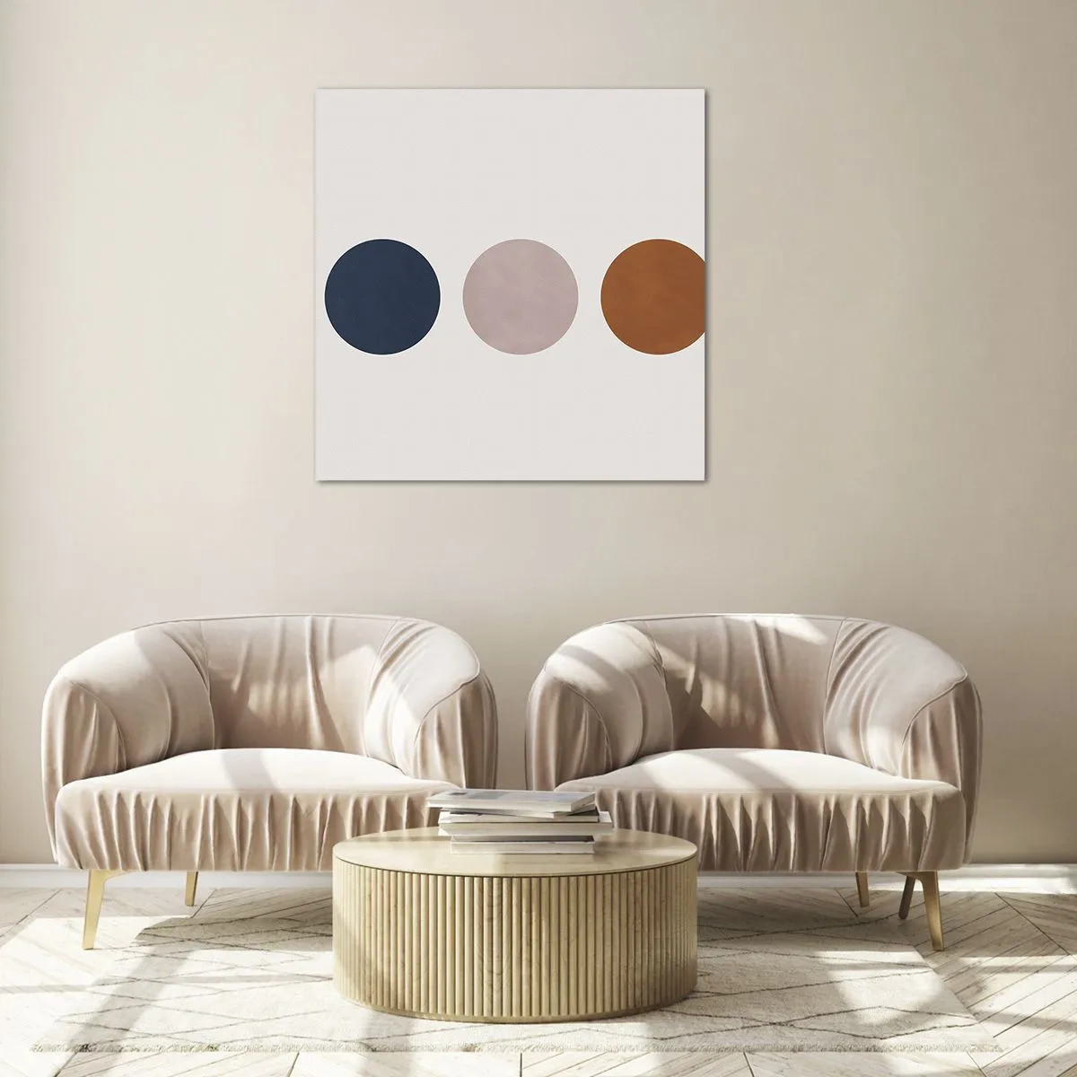 Glastavla - Bild på glas - Perfektionens symbol - 30x30 cm