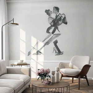 Självhäftande Fototapet Deluxe Sticker - I en rytm - Tango, Dansa, Dansare - 150x105 cm