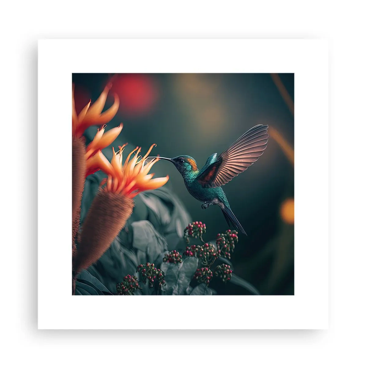Affisch - Ett verkligt färgglatt liv - 30x30 cm