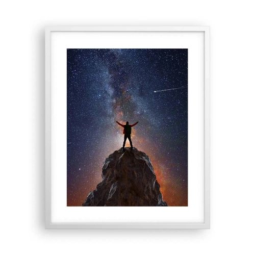 Affisch i vit ram - Kraften är med mig! - 40x50 cm