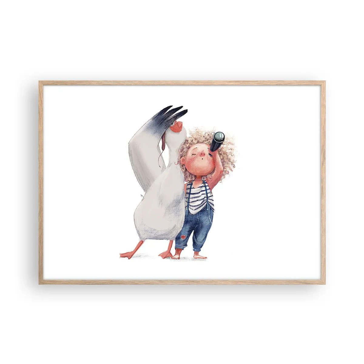 Affisch i ram av ljusek - Stora resans plan - 100x70 cm