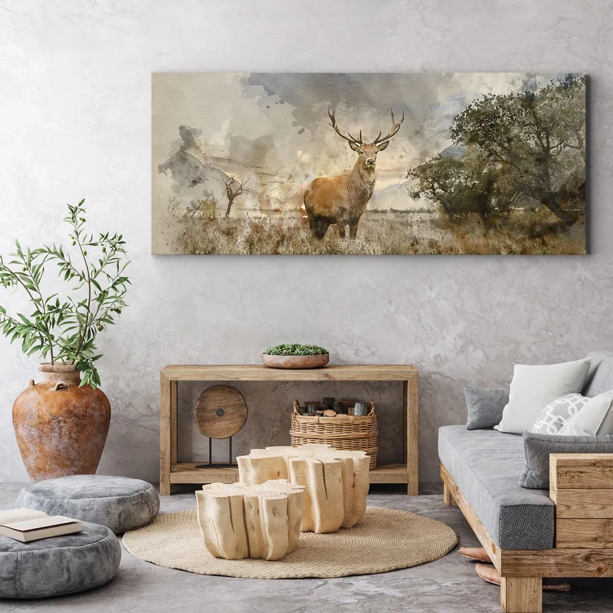 Canvastavla - Bild på duk - Värdighet - styrka - dignitet - 100x40 cm