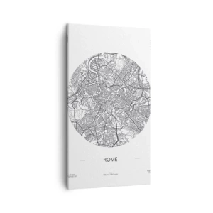 Canvastavla - Bild på duk - Roms anatomi - 45x80 cm