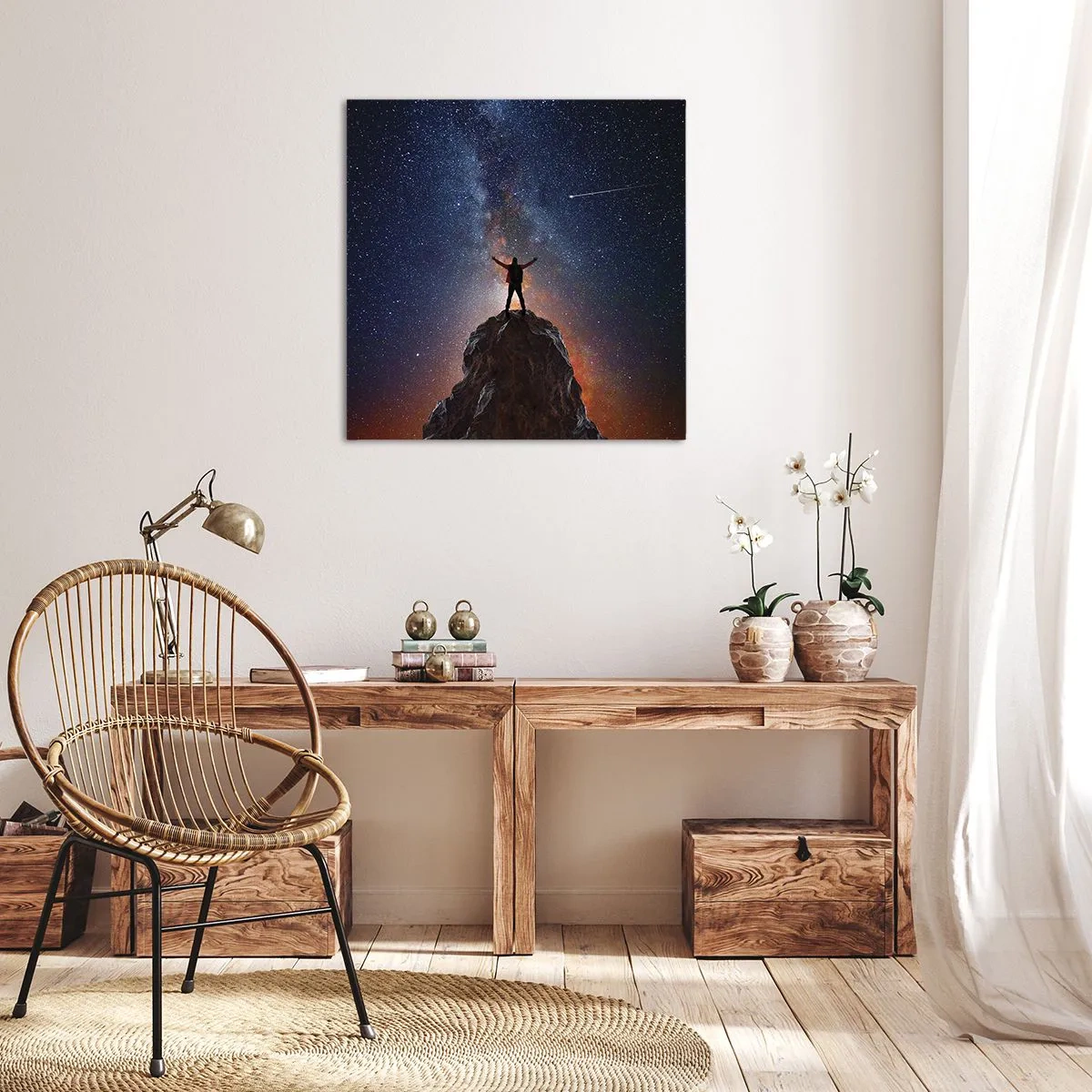 Canvastavla - Bild på duk - Kraften är med mig! - 70x70 cm