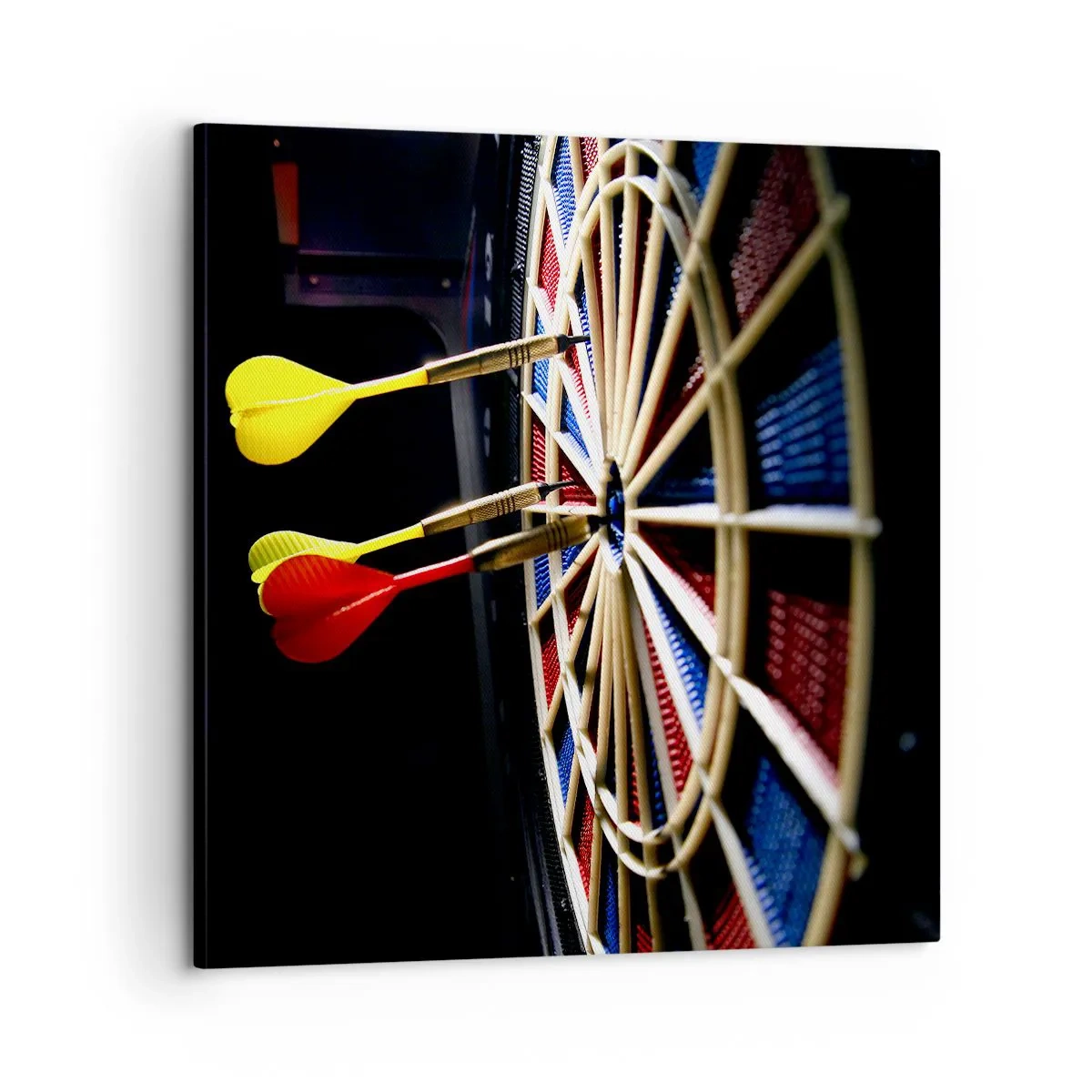 Canvastavla - Bild på duk - Mitt i prick - 60x60 cm