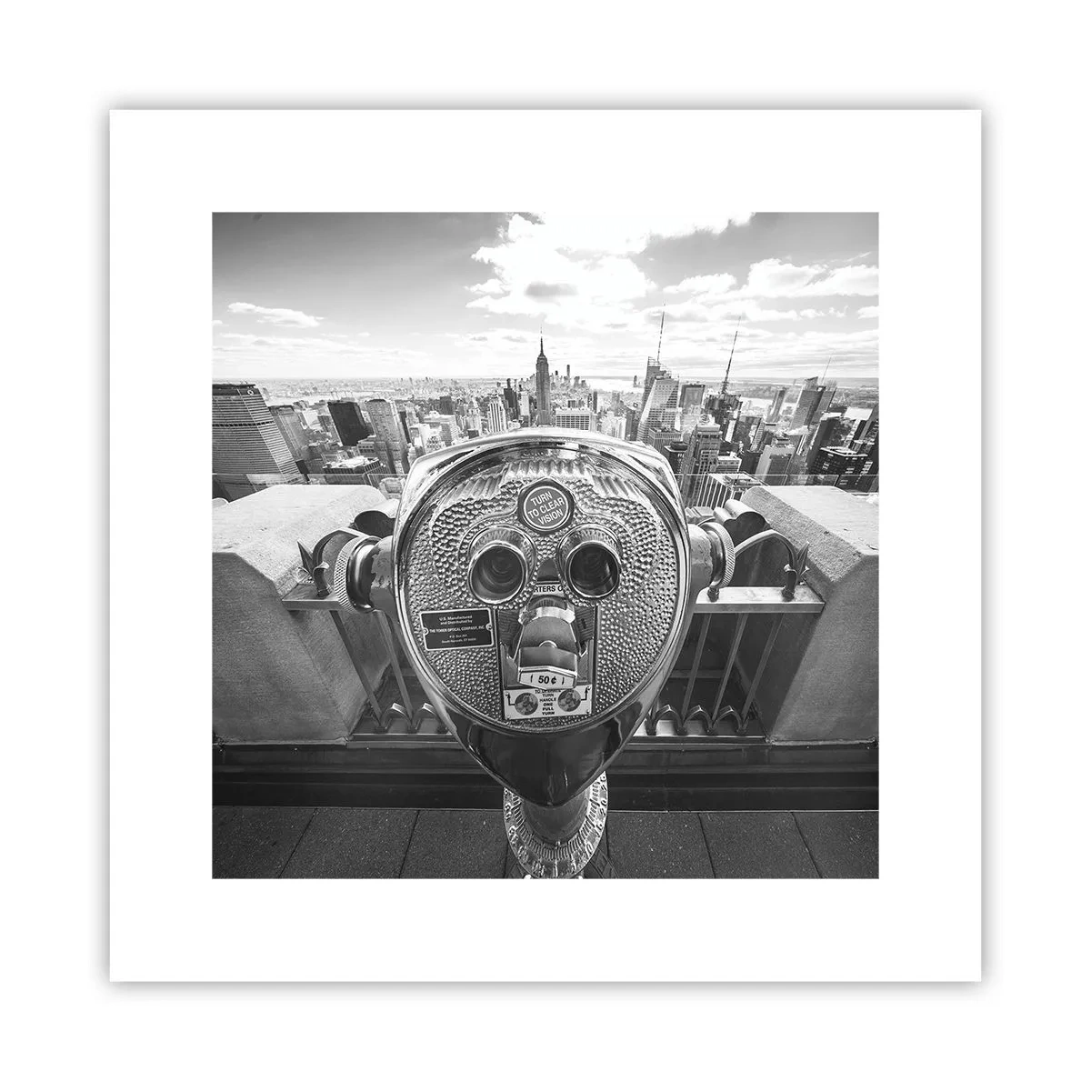 Affisch - Stad över städerna - 30x30 cm