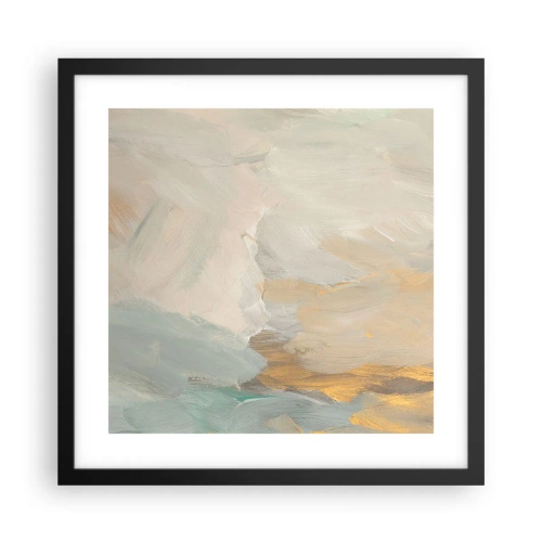 Affisch i svart ram - Abstraktion - ett land av mildhet - 40x40 cm