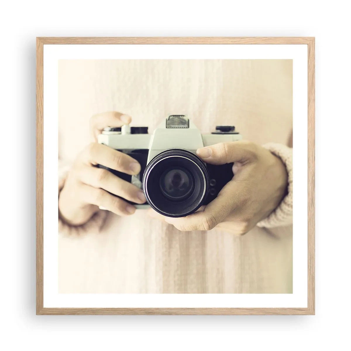 Affisch i ram av ljusek - För att veta mer... - 60x60 cm