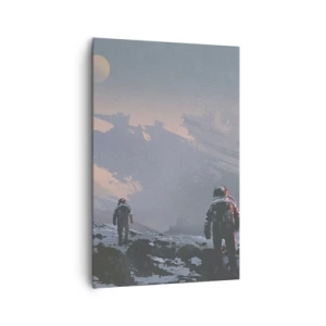 Canvastavla - Bild på duk - Under en okänd stjärna - 80x120 cm