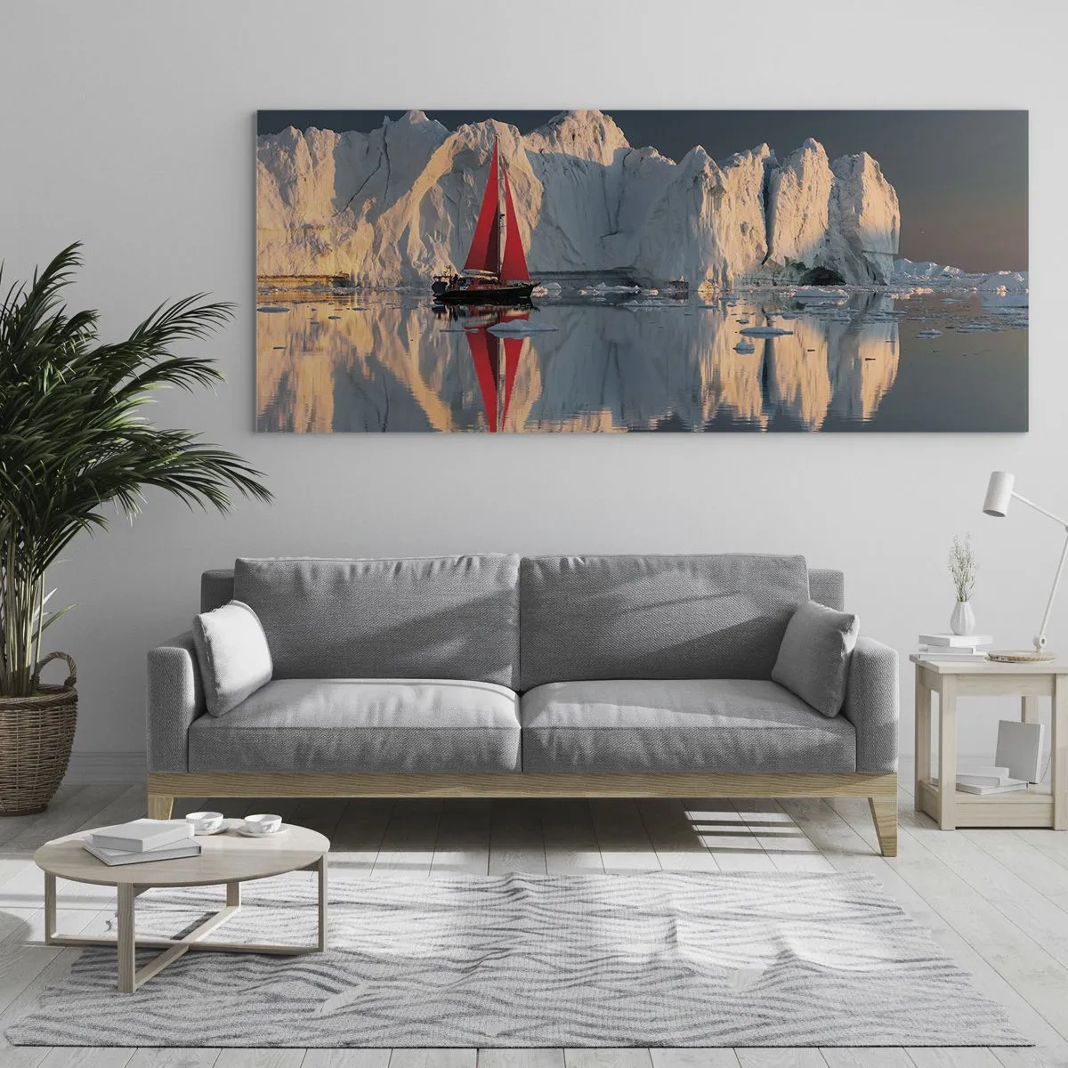 Glastavla - Bild på glas - I världens ände - 120x50 cm