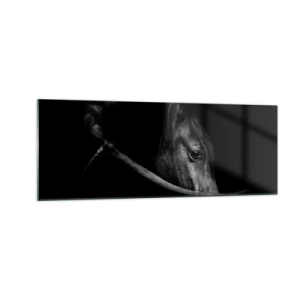 Glastavla - Bild på glas - Svart prins - 140x50 cm