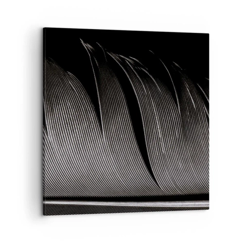 Canvastavla - Bild på duk - Fjäder - en underbar konstruktion - 50x50 cm