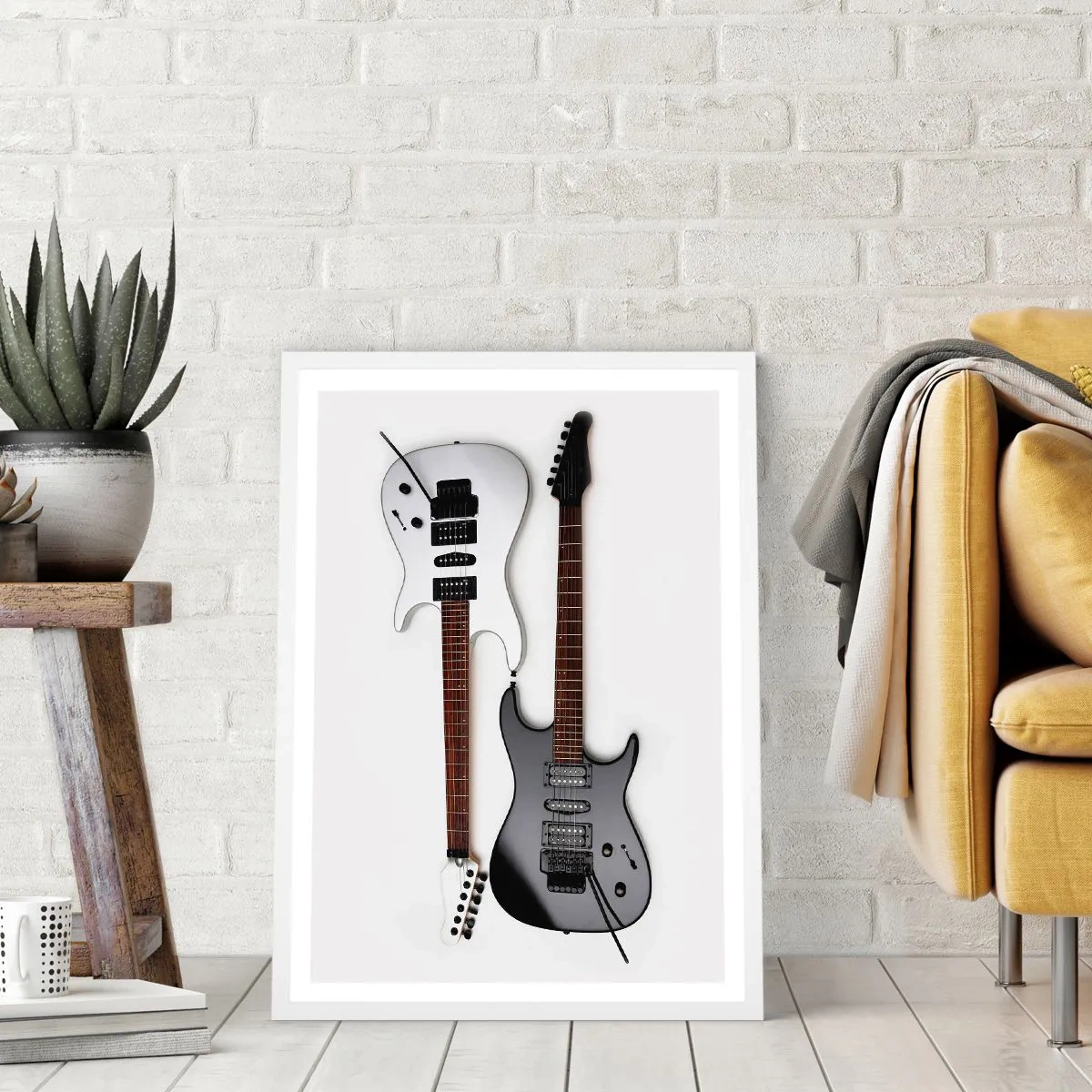 Affisch i vit ram - Formens harmoni - 70x100 cm