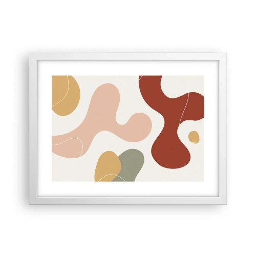 Affisch i vit ram - Ornamental zig-zack? - 40x30 cm