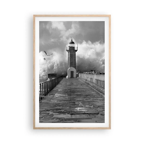 Affisch i ram av ljusek - Orädd  - 61x91 cm