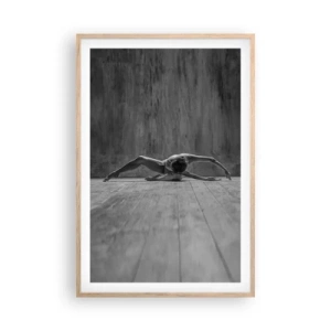 Affisch i ram av ljusek - Upphittad symmetri - 61x91 cm