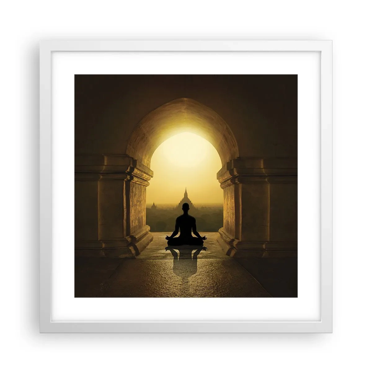 Affisch i vit ram - Full harmoni - 40x40 cm