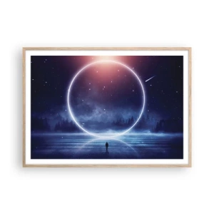 Affisch i ram av ljusek - De finns redan här... - 100x70 cm