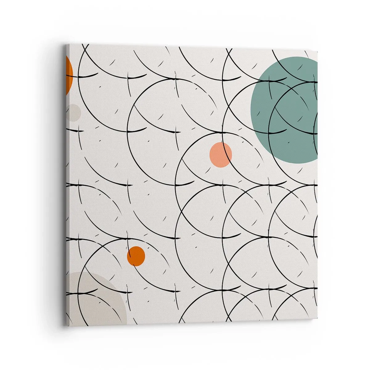 Canvastavla - Bild på duk - I popkonstens anda - 70x70 cm