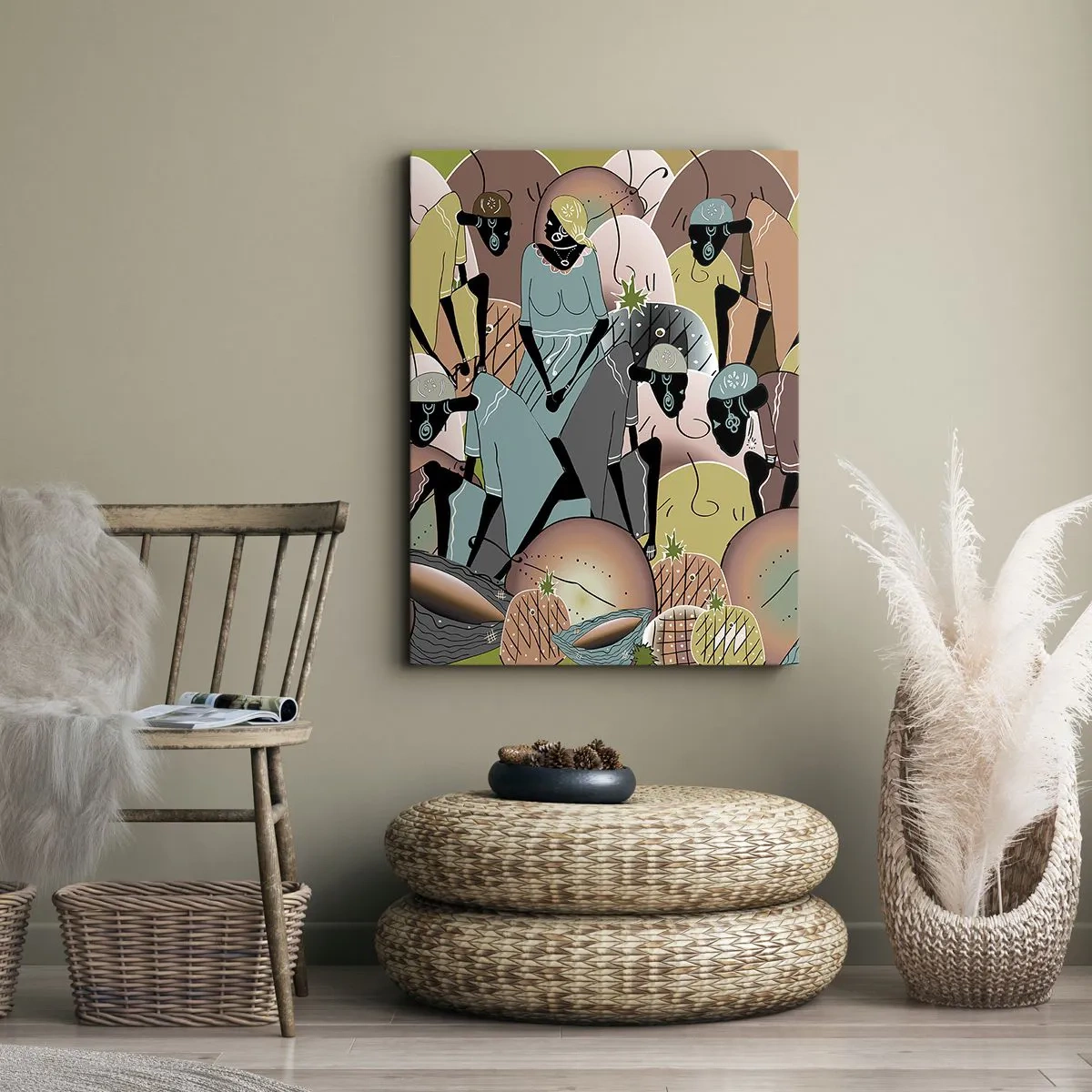 Canvastavla - Bild på duk - Högtiden kommer - 70x100 cm