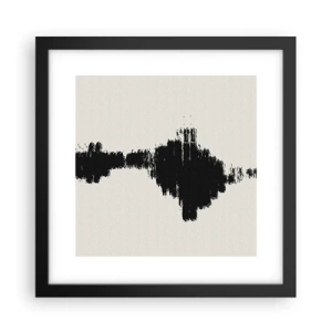 Affisch i svart ram - Fantasins vibrationer - 30x30 cm