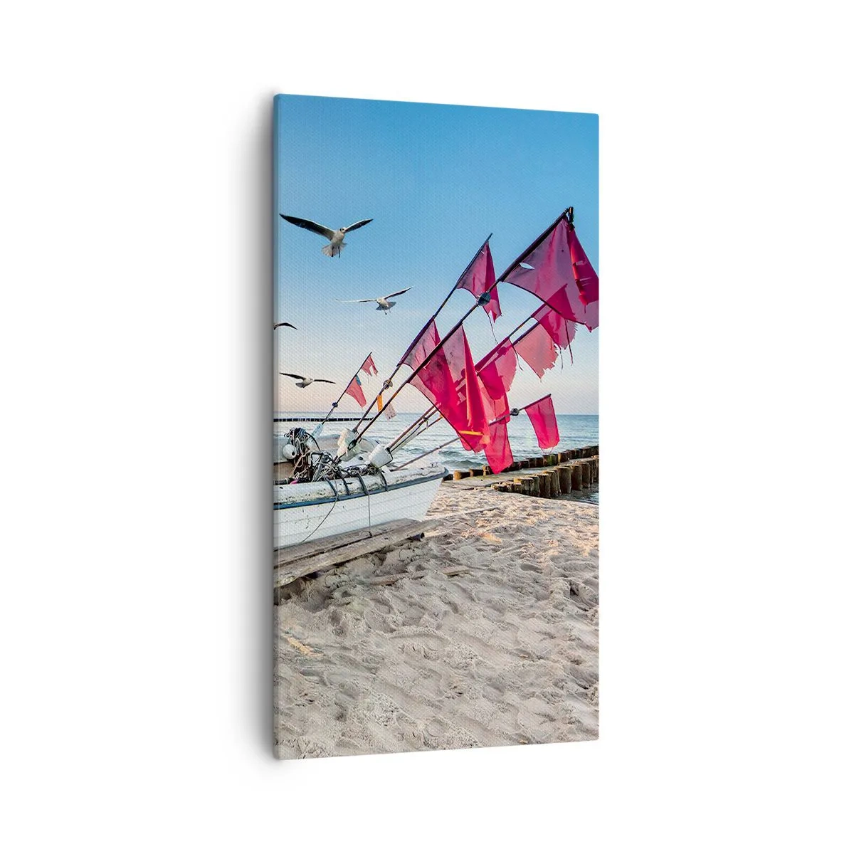 Canvastavla - Bild på duk - Välförtjänt vila - 55x100 cm