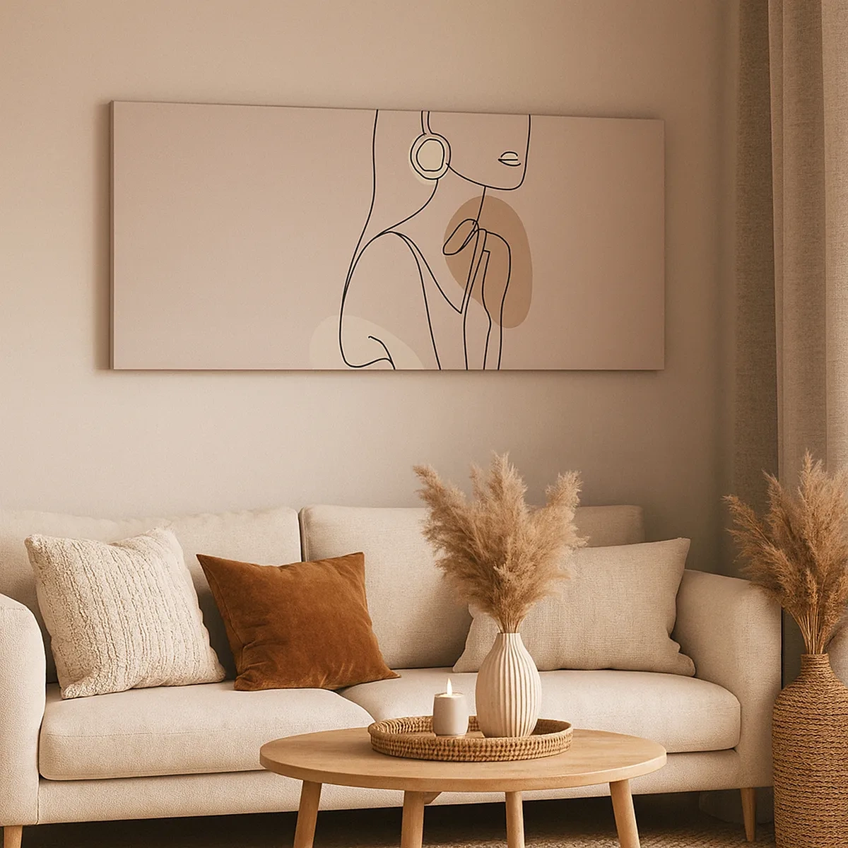 Canvastavla - Bild på duk - Flickaktighetens ikon - 30x30 cm