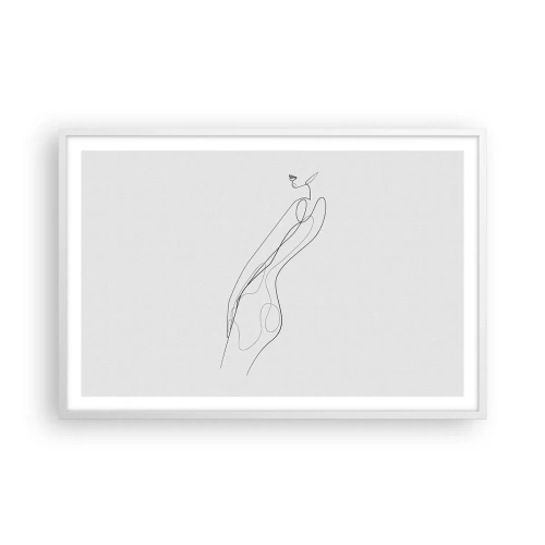 Affisch i vit ram - Bara en utfästelse - 91x61 cm