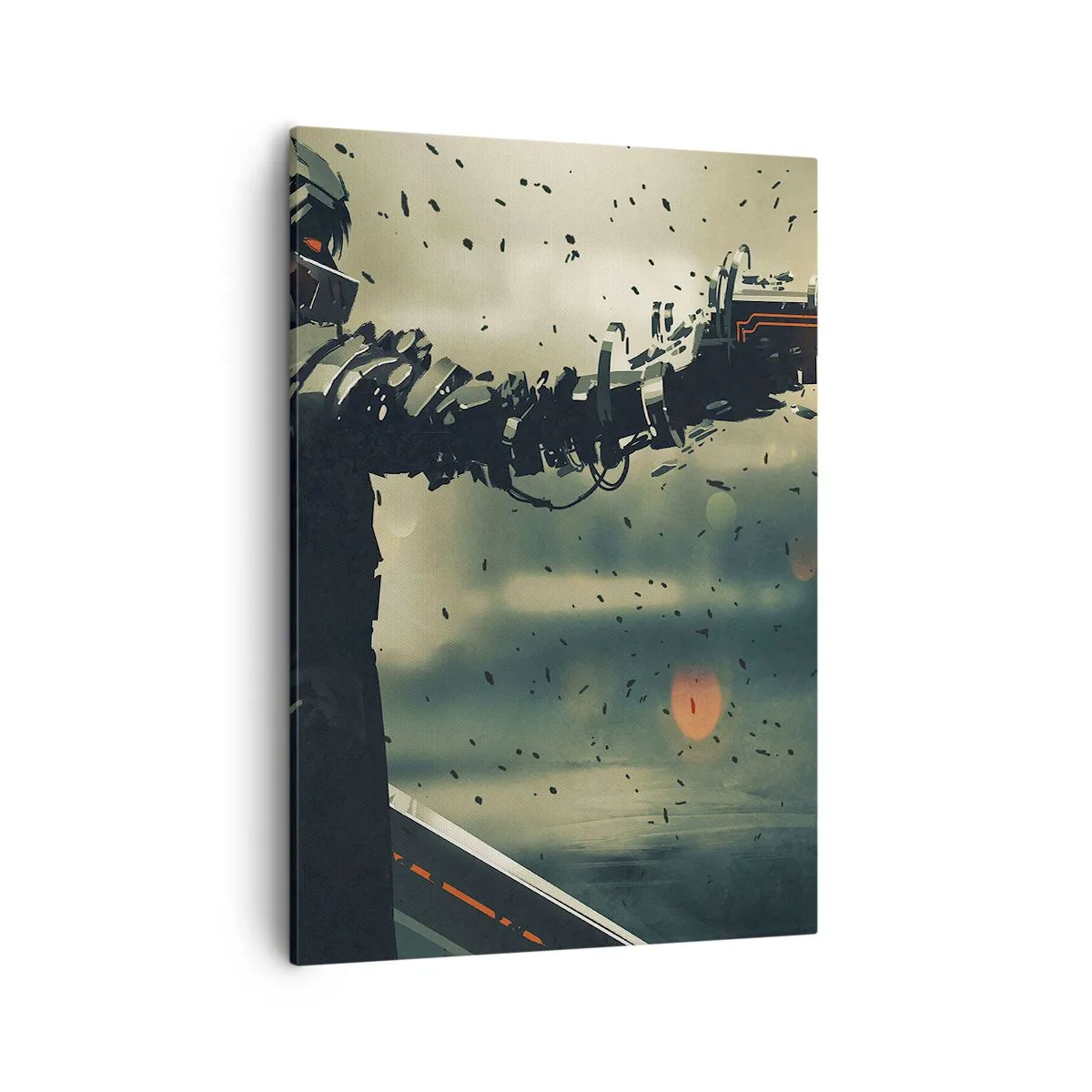 Canvastavla - Bild på duk - Dödlig vapen - din egen Terminator - 50x70 cm