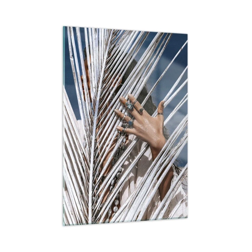 Glastavla - Bild på glas - Schamanens flickvän? - 50x70 cm